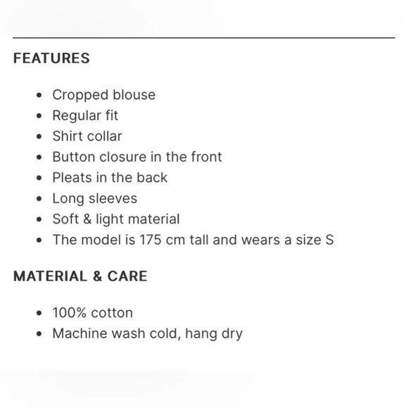 Vera Moda | Gittana LS Crop Shirt - Picture 7 of 12